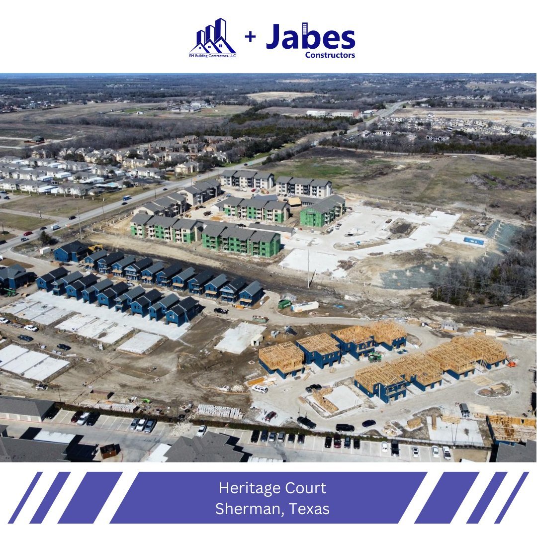 Heritage Court, Sherman: Milestones Unveiled by Jabes Constructors, the Best Wood Framing Contractors in Texas